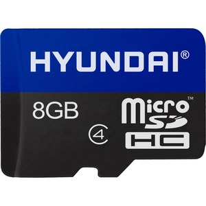 Hyundai 8GB Flash Class 10 U1 Micro SD Memory with Adapter - 25MB/S Read Speed and 12MB/S Write Speed SDC8GU1 - Kingston