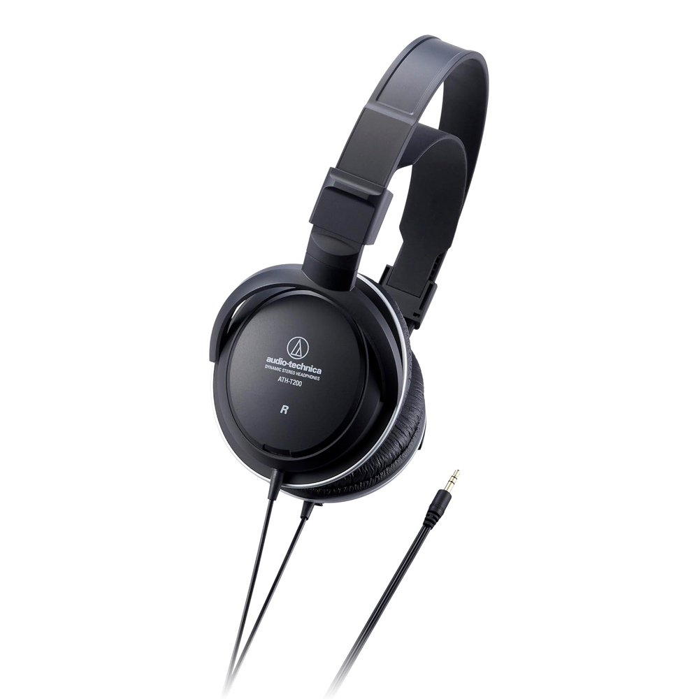 Audio-Technica ATH-T200 Audífono - Audífonos Circumaural Diadema 20 - 22000 Hz Dinámico 3.5 mm 1/8 Alámbrico - Código: ATH-T200 | Compra en Guadalajara