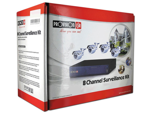 Kit de CCTV de 8 canales - DVR de 8 canales 8 cámaras tipo bala metálicas de 720TVL 8 rollos de cable de 20mts Fuente de alimentación - Código: SA8200HDXKIT | Compra en Guadalajara