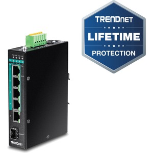Conmutador Ethernet TRENDnet TI-PG541 6 - Gigabit Ethernet - 10/100/1000Base-T 1000Base-X - Nuevo - Conforme con normas TAA - Código: TI-PG541 | Compra en Guadalajara