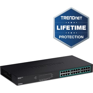 Conmutador Ethernet TRENDnet TPE-TG240G 24 - 10/100/1000Base-T - Nuevo - Conforme con normas TAA - Vivotek
