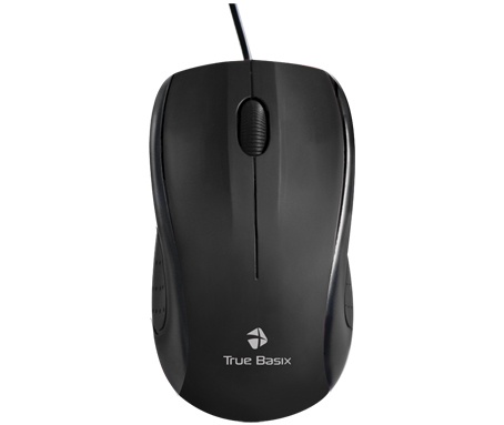 Mouse True Basix Óptico TBMO-001 Alámbrico USB 800DPI Negro - Logitech