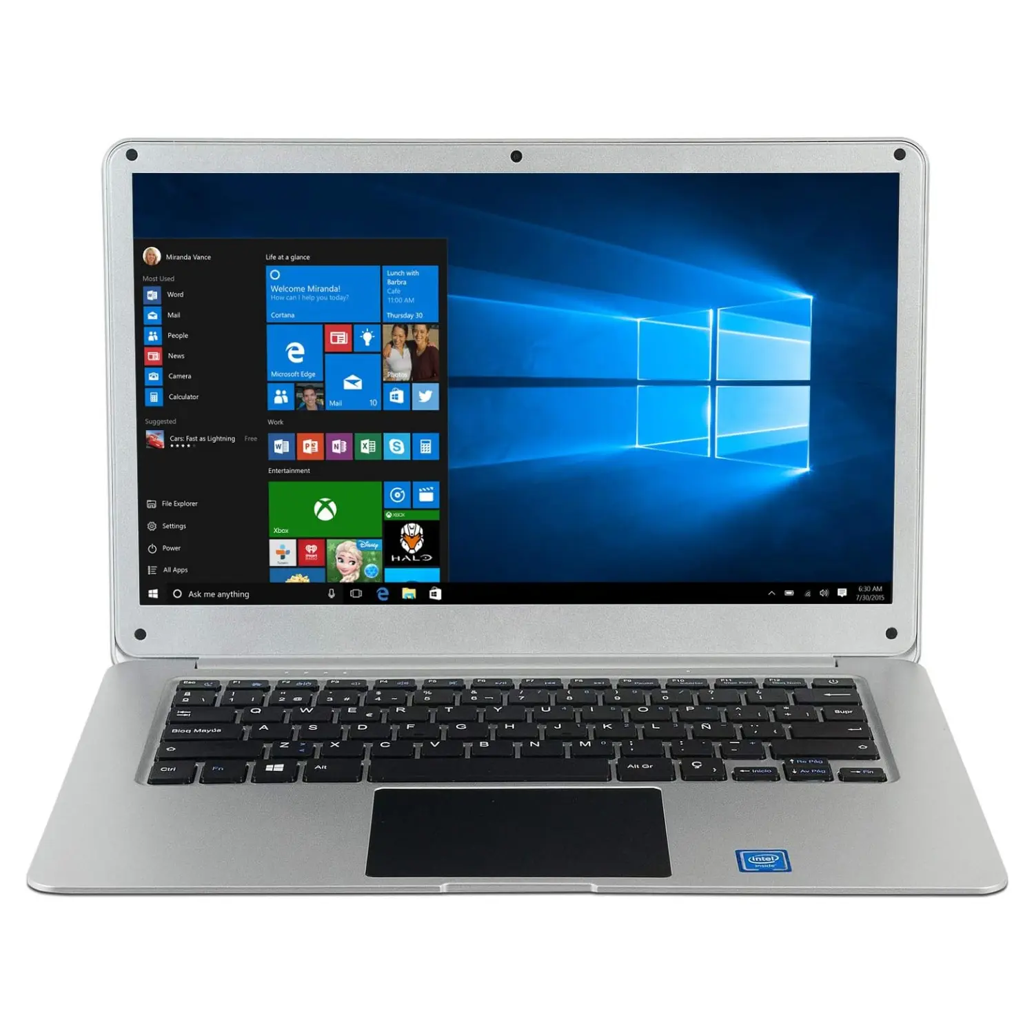 Hyundai Onnyx-II 14.1 FHD IPS - Intel Celeron N3350 4GB RAM 32GB eMMC Win 10 - Silver Refurbished - Microsoft
