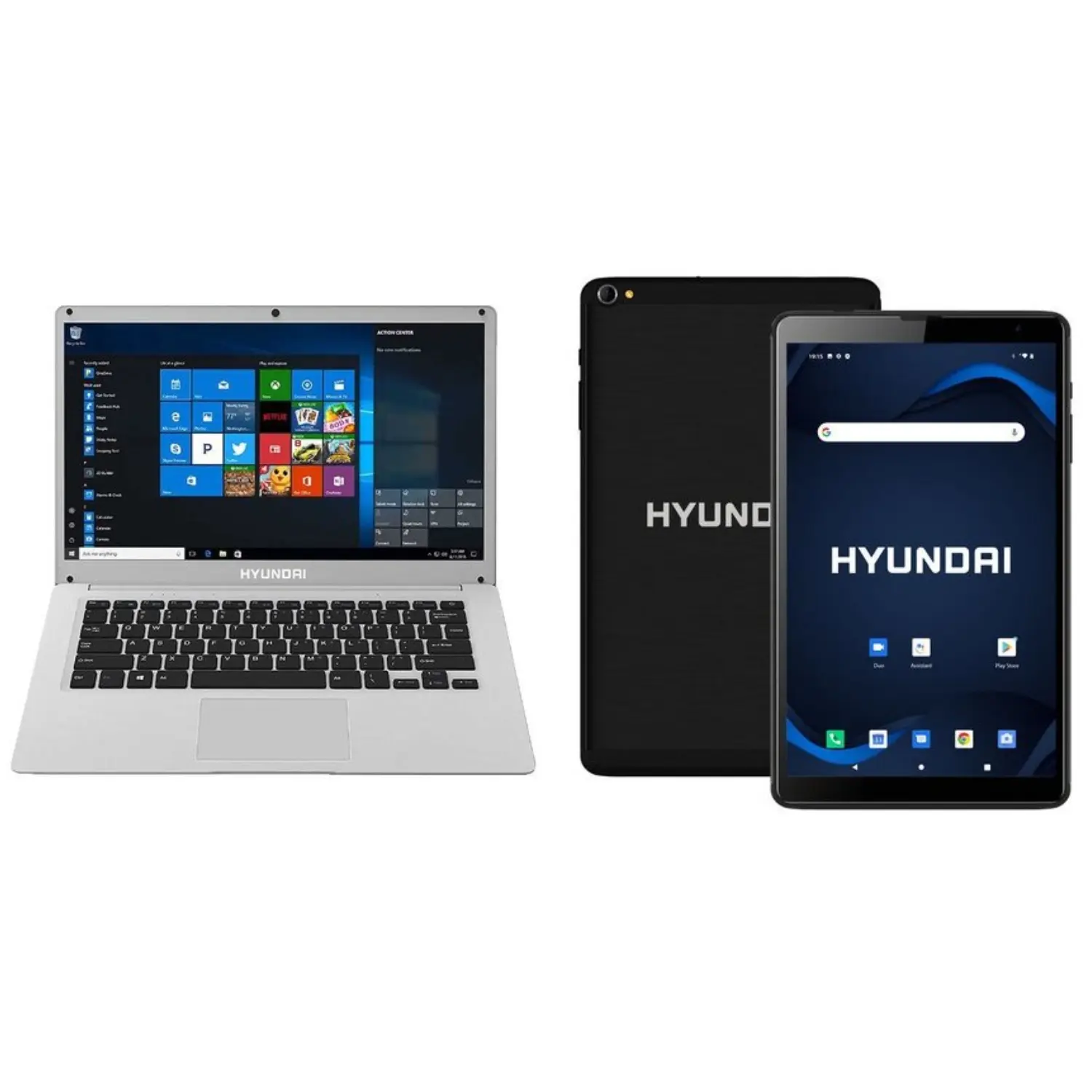 Refurbished - Hyundai HYbook 14.1 Intel Celeron N4020 4GB/128GB W10 Home Gray HYtab Plus 8WB1 8 2GB/32GB Android 11 Go Black - Lenovo
