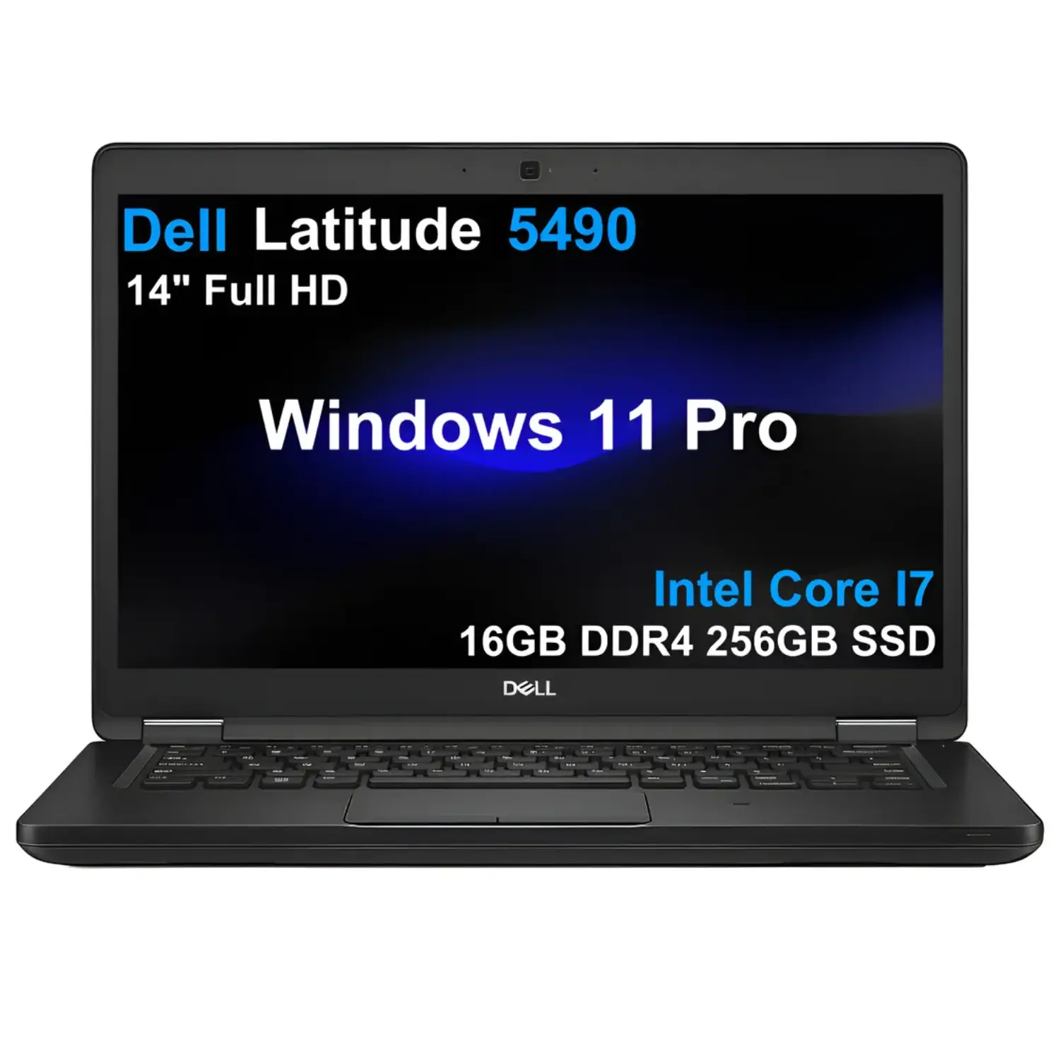 Dell Latitude 5490 Refurbished Laptop 14 Full HD Intel Core i7-8650U 16GB RAM 256GB SSD Teclado Retroiluminado Webcam Windows 11 Pro Grade A - Vaio Corporation