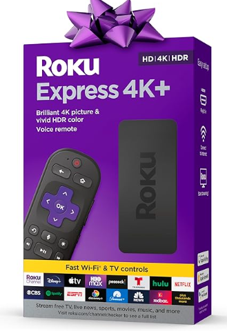 ROKU Express 4K Reproductor Multimedia de transmisión HD/4K/HDR con transmisión inalámbrica Suave y Control Remoto de Voz con Controles de TV Incluye Cable HDMI Premium - Código: 3941R2 | Compra en Guadalajara