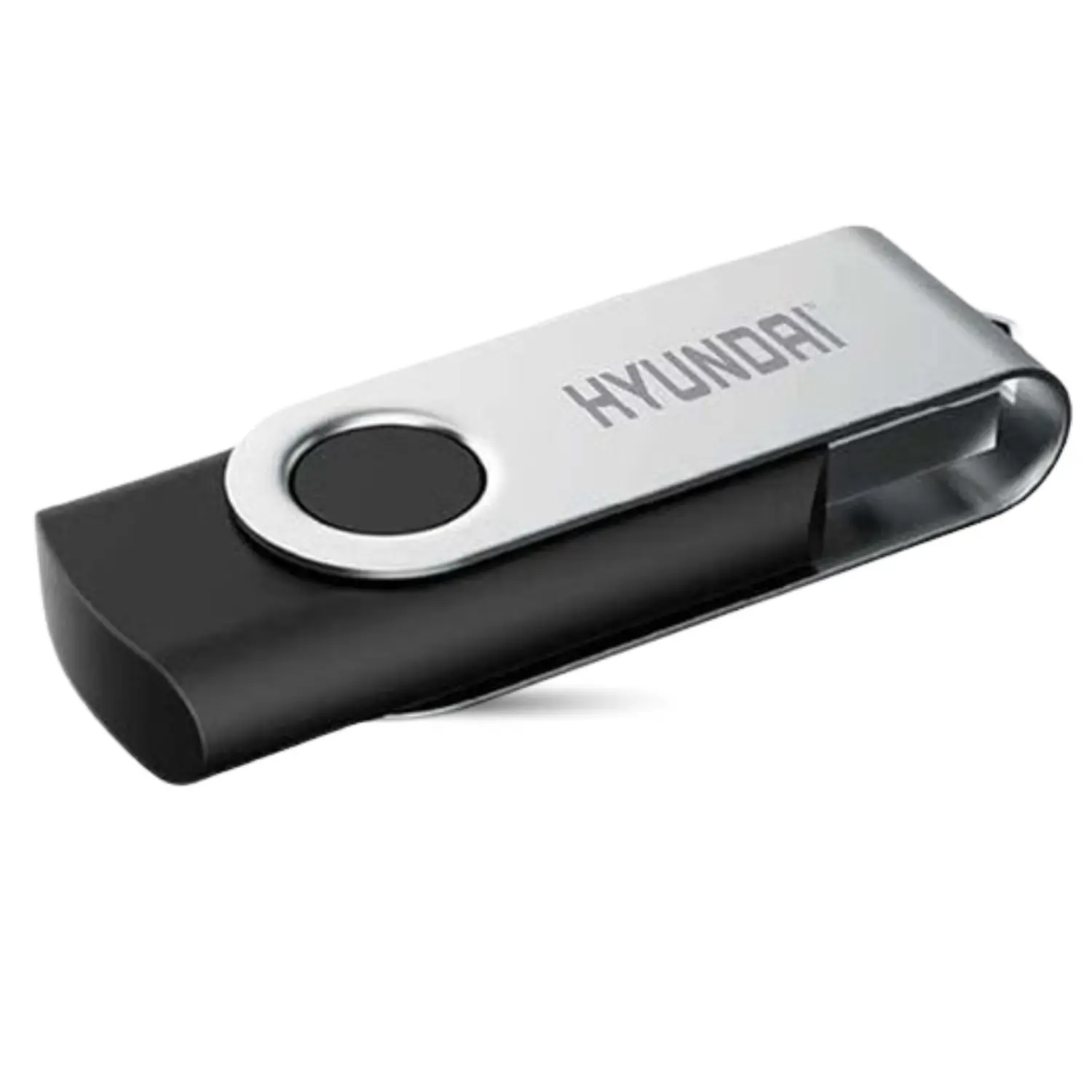 Memoria USB 32GB Hyundai Rotate Bravo Diseño Giratorio Metálico USB 2.0 High Speed Sin Tapa Nuevo Sellado Para Llaveros Escuela y Oficina - Código: U2BKP/32G | Compra en Guadalajara