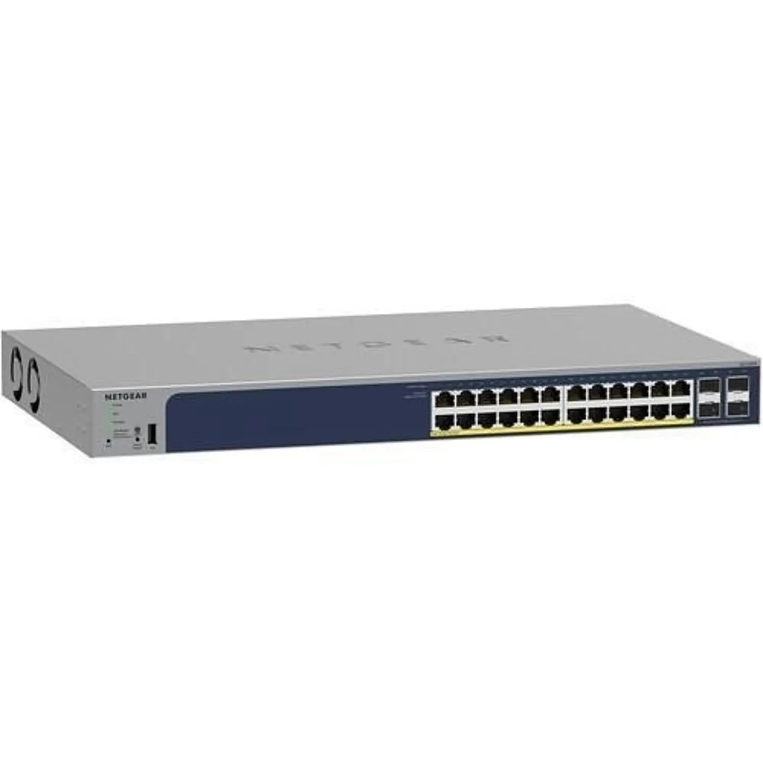 Switch NETGEAR Smart GS728TP 24 Puertos Gigabit PoE 192W 4 Puertos SFP Gestión L3 Lite Montaje en Rack Nuevo - Encore Software