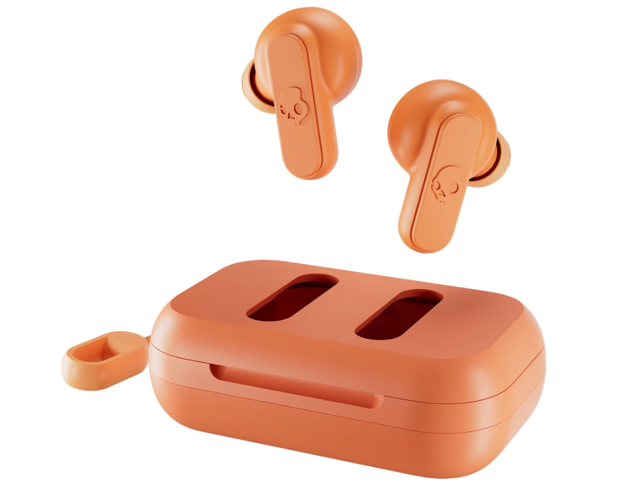 Skullcandy Dime True Wireless Audífonos Bluetooth Inalámbricos Compactos Micrófono Integrado Golden Orange - Código: SC-S2D54MW-P7 | Compra en Guadalajara