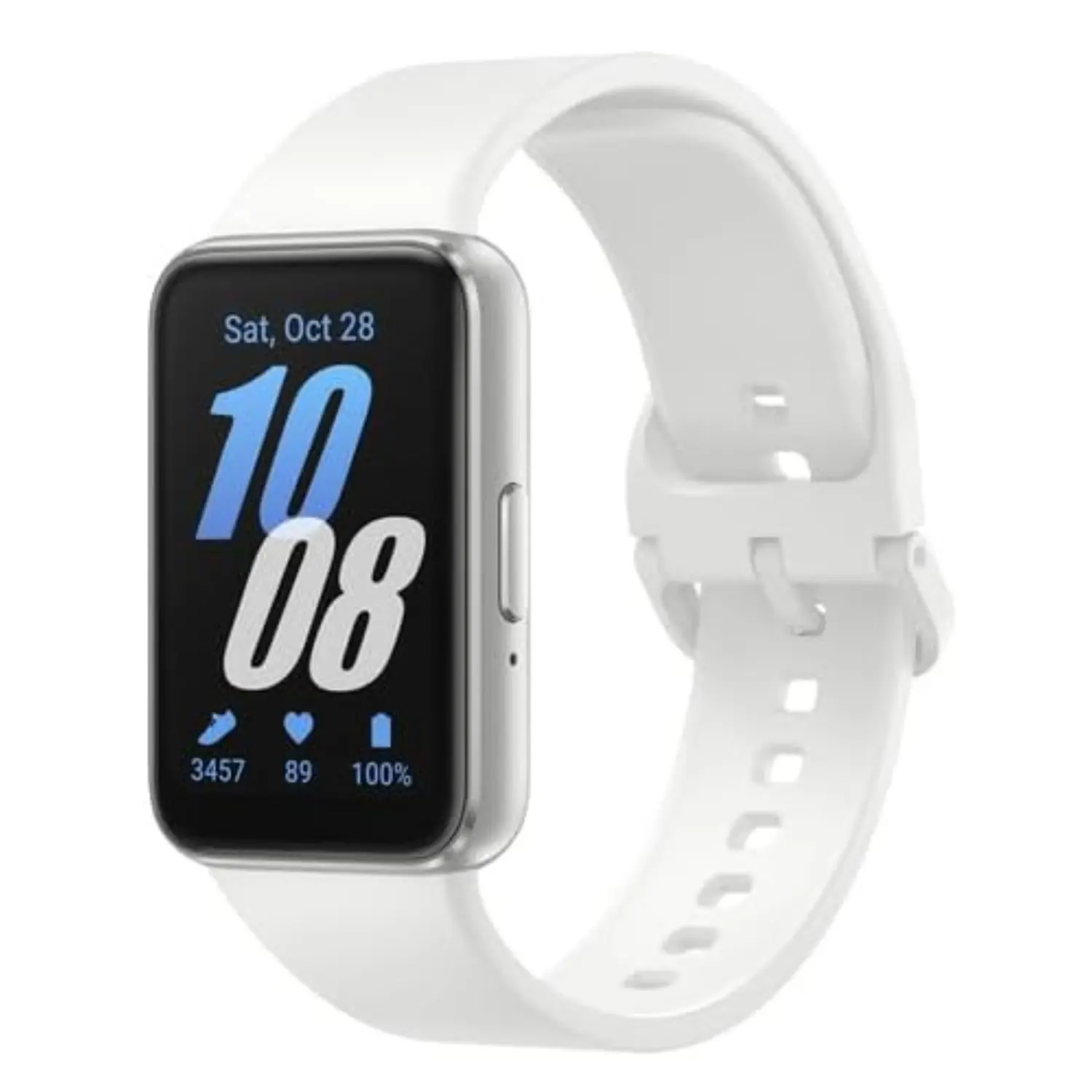 Samsung Galaxy Fit3 Smartwatch Silver Plata Pantalla 1.6 AMOLED 13 Días de Batería Nuevo - Generico