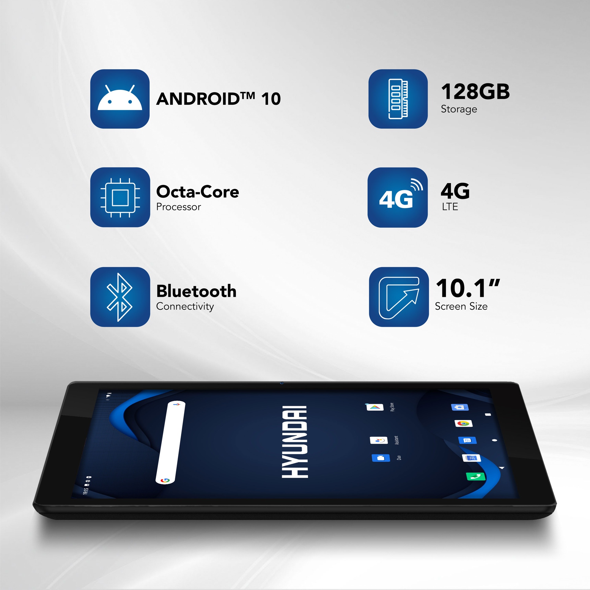 Hyundai HYtab Pro 10LA1 10.1 FHD IPS Octa-Core Processor Android 10 4GB RAM 128GB Storage 8MP/13MP LTE Space Grey HT10LA1MSGLTM - Código: HT10LA1MSGLTM | Compra en Guadalajara