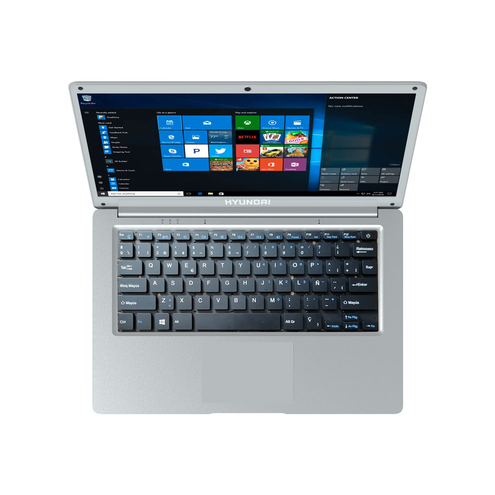 Hyundai HyBook 14.1" Notebook - Intel Celeron - 4GB RAM 64GB SSD, Silver - No Windows HT14CCIC45SS-GC/RFB UPC  - HYUNDAI