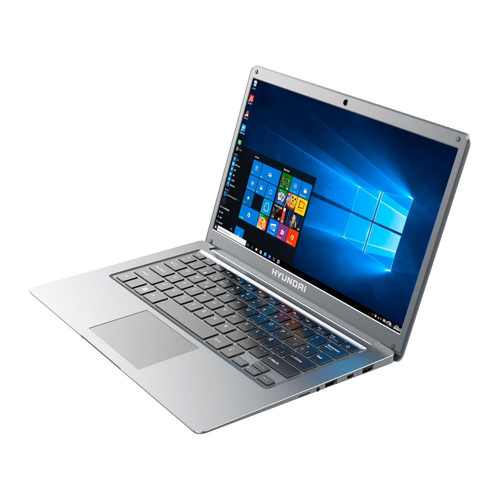 Laptop Hyundai HyBook 14.1” Celeron, 4GB RAM, 64GB HDD, Expandible 2.5” SATA HDD Slot, Windows 10 Home, WiFi, Silver - Refurbished HTLB14INC4Z1SS_B/RFB UPC  - HTLB14INC4Z1SS_B/RFB