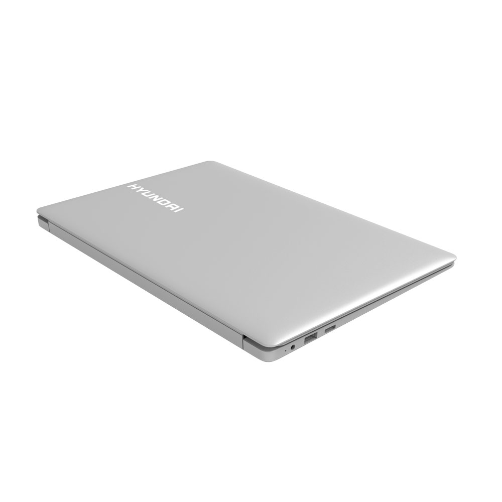 Hyundai HyBook 14.1" 1366x768, Intel N3350, 4GB RAM, 64GB + 1TB HDD, 0.3MP, RJ45, WiFi, BT 4.0, Windows 10 Home S Mode, 5000mAh, English, Silver -Refurbished HTLB14INC4Z1ES1TB_B UPC  - HYUNDAI TECHNOLOGY