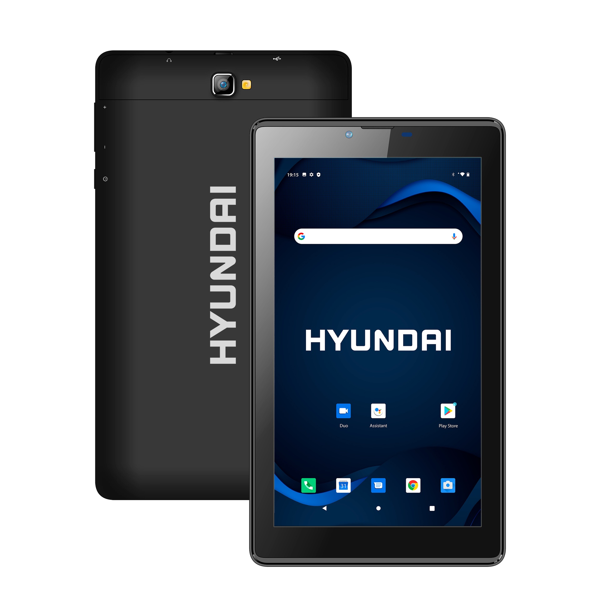 Hyundai HyTab 7GB1, 7" Tablet, 1024x600 IPS, Android 10 GO edition, Quad-Core Processor, 1GB RAM, 16GB Storage, 2MP/2MP, 3G - Black HT7GB1MBK_B UPC  - HT7GB1MBK_B