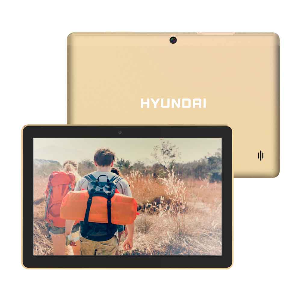 Hyundai Koral 10" Tablet 10X3 2GB 32GB 2MP/5MP Wifi Android 9.0 Gold - Refurbished HT1002W32A_B UPC  - HT1002W32A_B