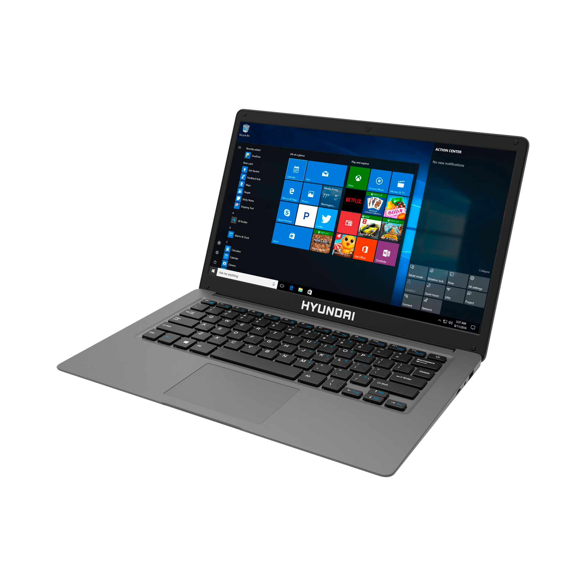 Refurbished Hyundai HyBook 14.1 Intel Celeron Laptop 4GB RAM 128GB Storage 2.0MP Webcam Expandable M.2 SATA SSD Slot Windows 10 Professional WiFi Grey Grado B HT14CCIC44EGP - Código: HT14CCIC44EGP | Compra en Guadalajara