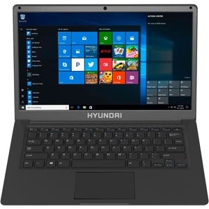 Hyundai HyBook,14.1" Celeron Laptop, 4GB RAM, 64GB Storage, Expandable 2.5" SATA HDD Slot, Windows 10 Home S Mode, Wifi, Space Gray HTLB14INC4Z1ESG UPC 810033035340 - HTLB14INC4Z1ESG