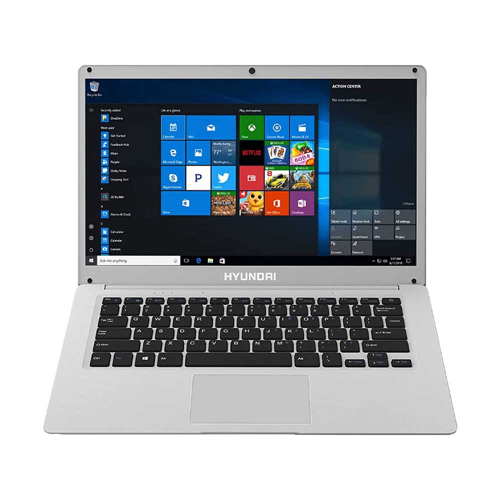 Hyundai HyBook - Notebook - 141 - Intel Celeron N4020 - 128 GB - Windows 10 Home - Gray - HYUNDAI