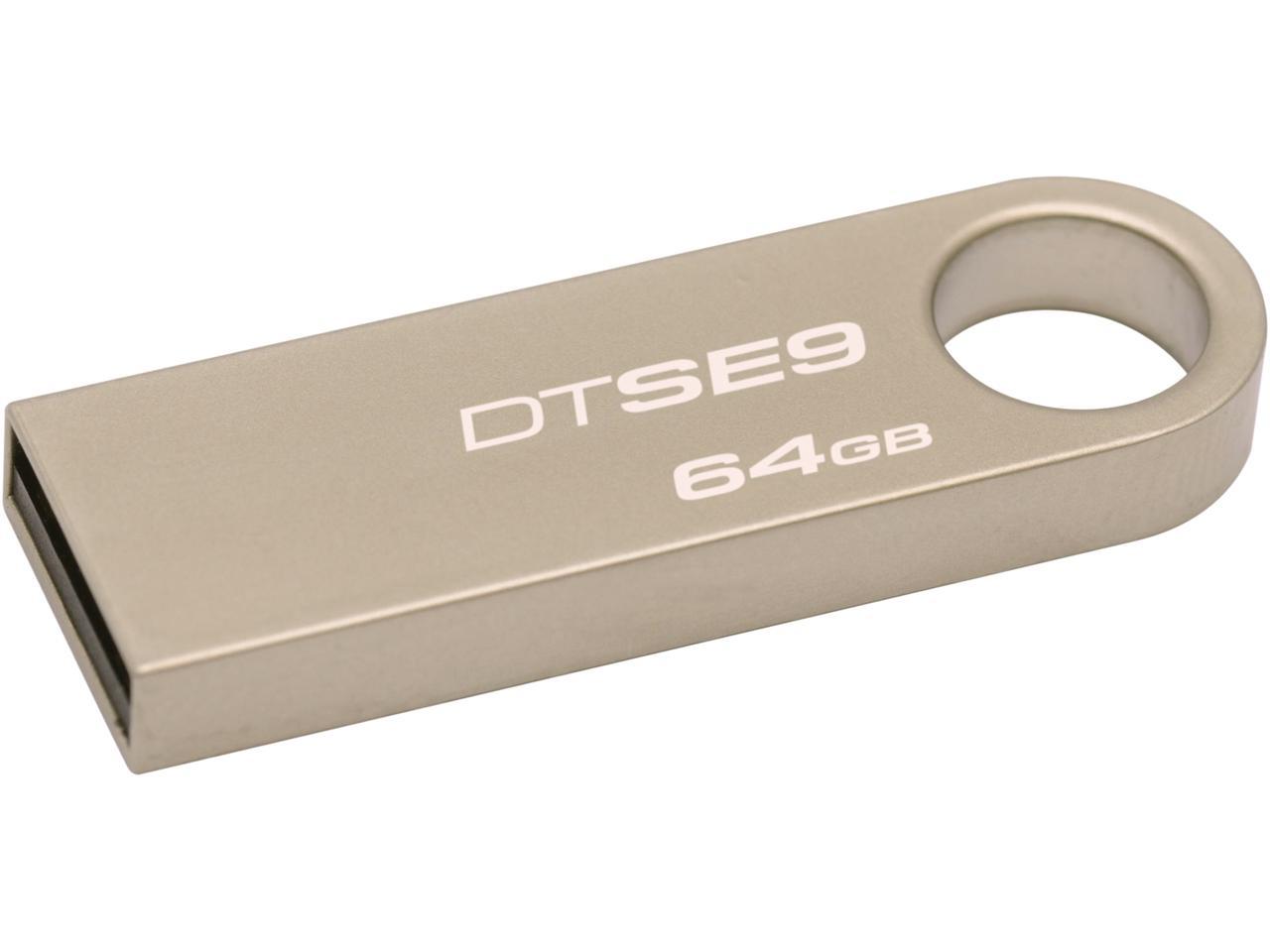 Kingston 64GB DataTraveler SE9 USB 2.0 Flash Drive - DTSE9H/64GBET