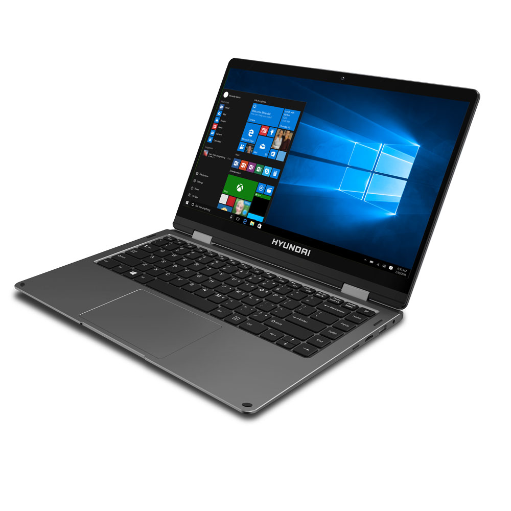 Hyundai HyFlip 14.1 Celeron Laptop 4GB RAM 64GB Storage Expandable M.2 2280 SSD Slot 2.0MP Camera Windows 10 Home S Mode WiFi Space Grey HTLF14INC4Z1ESG - Código: HTLF14INC4Z1ESG | Compra en Guadalajara