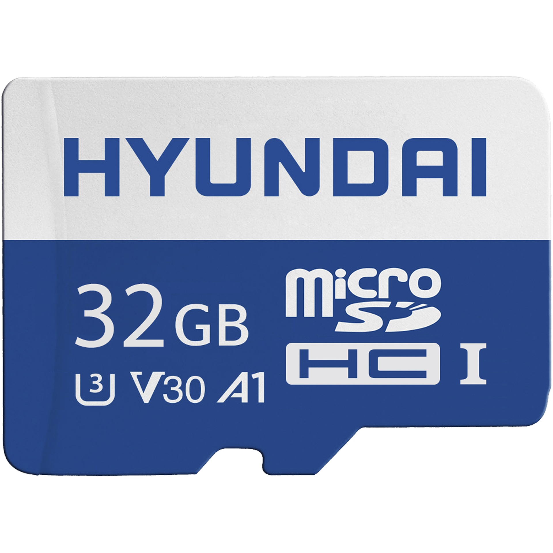 Hyundai 32GB microSDHC UHS-I Memory Card with Adapter 90MB/s U3 UHD A1 V30 SDC32GU3 - Hyundai