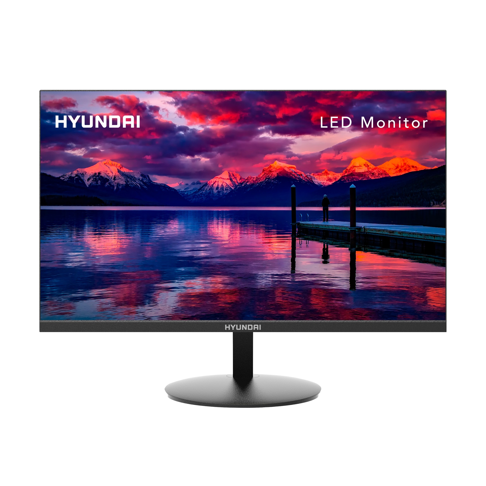 Hyundai 24-Inch Professional Thin Monitor 75Hz 1080p Full HD 1920x1080 LED HDMI and VGA Cables Included VESA Mountable Black 24FGM Series HT24FGMBK01 - Código: HT24FGMBK01 | Compra en Guadalajara