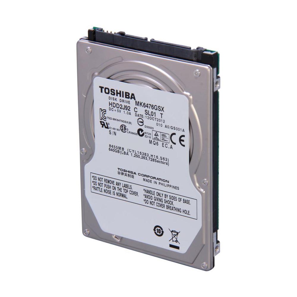 Toshiba MK6476GSX 640 GB de disco duro interno de 2.5 &quot;- SATA - TOSHIBA