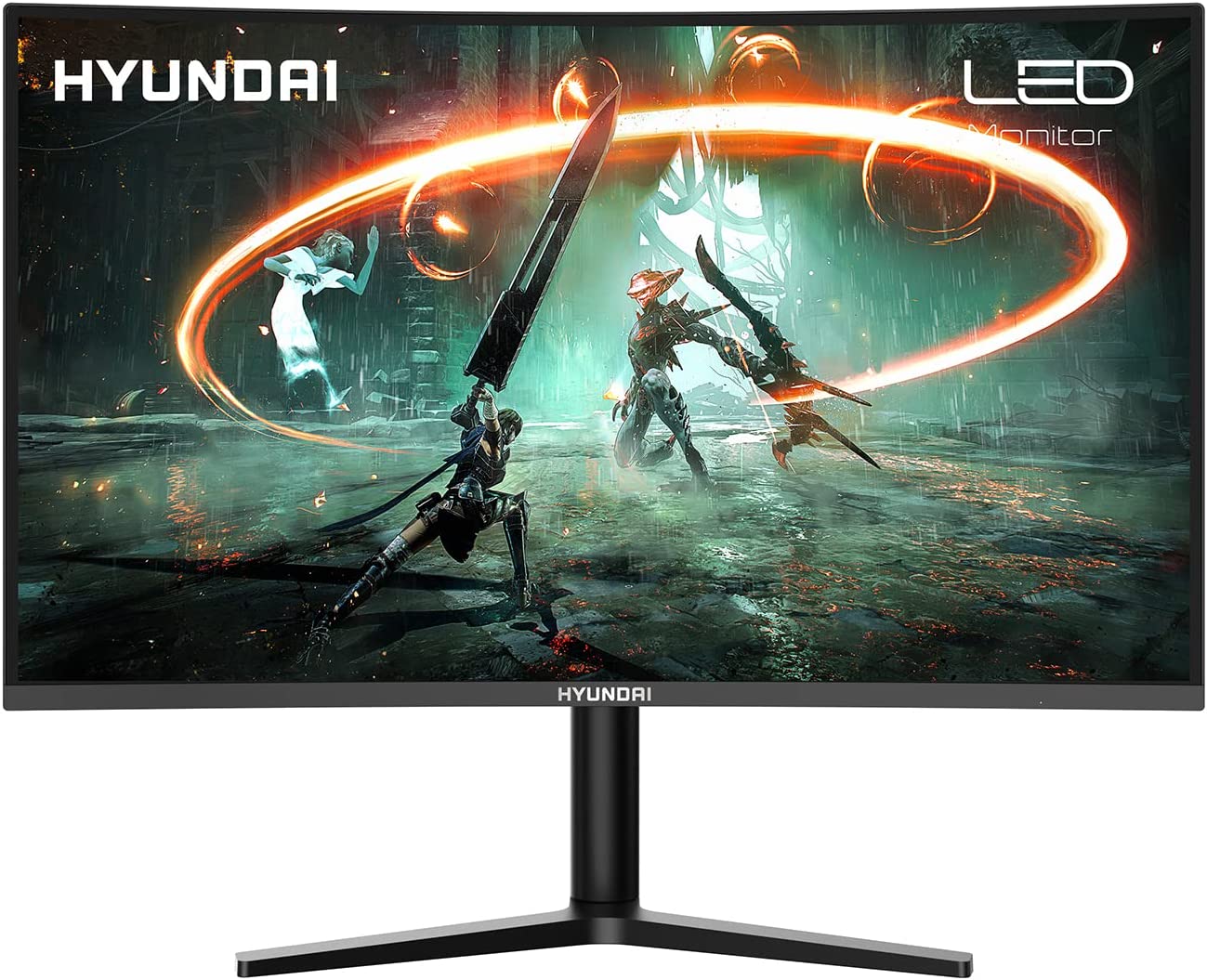 Hyundai 32-Inch Curved Gaming Monitor 165Hz 1080p Full HD 1920x1080 LED HDMI VESA Mountable Black 32CGM Series HT32CGMBK01 - Código: HT32CGMBK01 | Compra en Guadalajara