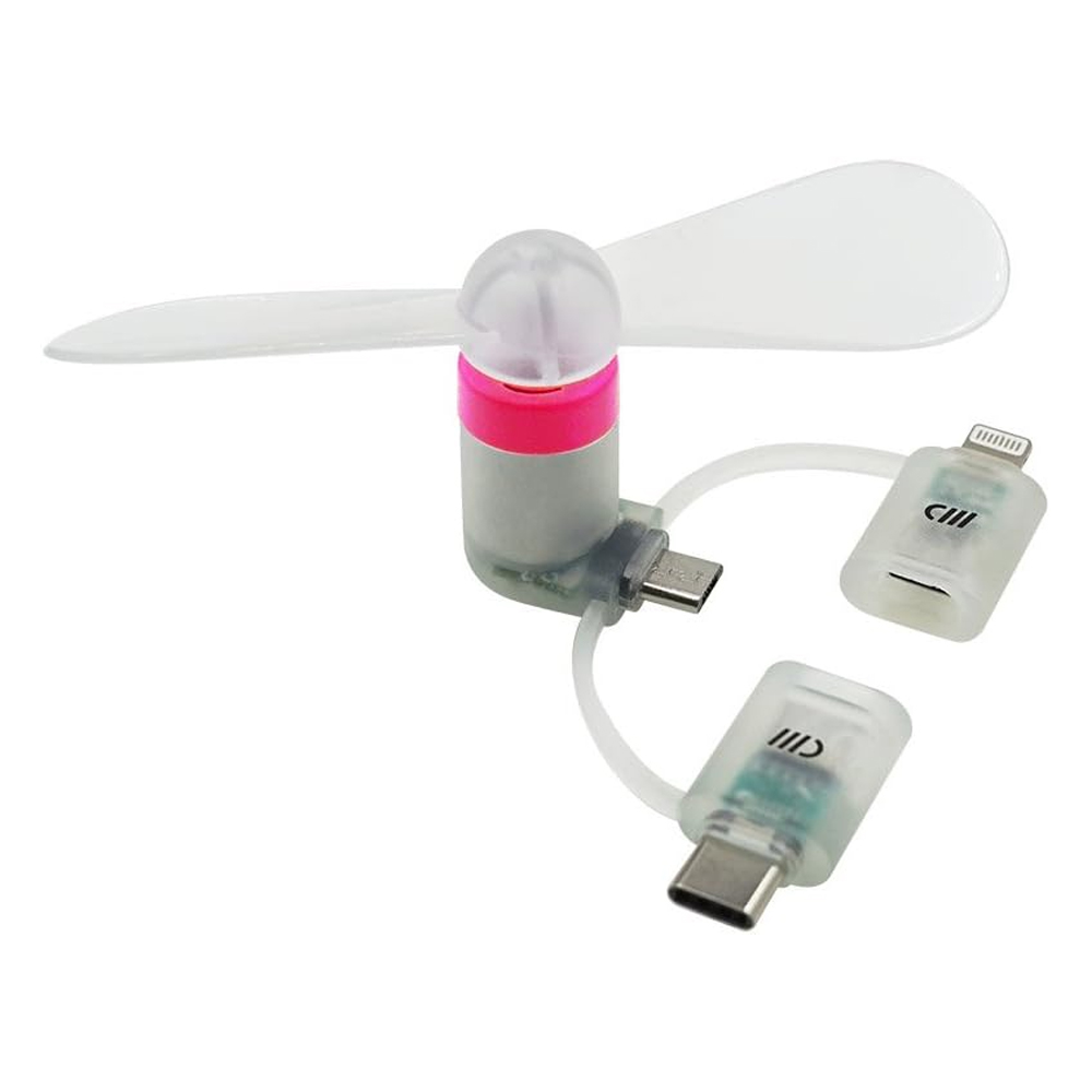 3-in-1 Mobile Fan Neon Pink MF-3C-CLR-NPNK UPC 818006020508 - CANDYWIREZ