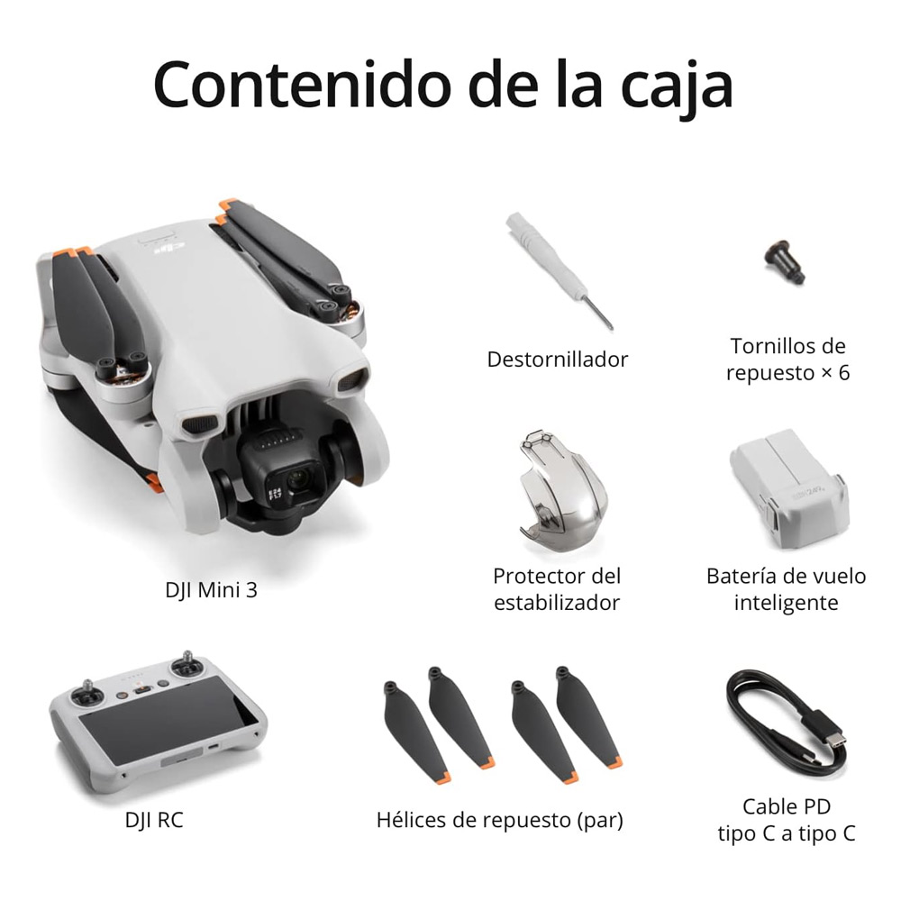 DJI Mini 3 (DJI RC) - Lightweight and Foldable Mini Camera Drone with 4K HDR Video, 38-min Flight Time, True Vertical Shooting, and Intelligent Features CP.MA.00000587.01 UPC  - CP.MA.00000587.01