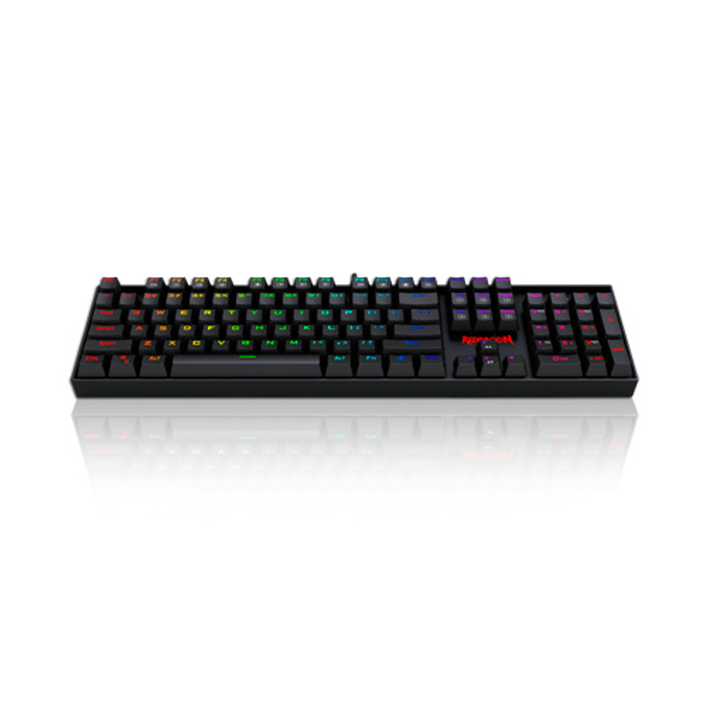 Open Box Redragon - Teclado mecánico para juegos K552 KUMARA con retroiluminación LED negro K551RGB-1-SP - Redragon