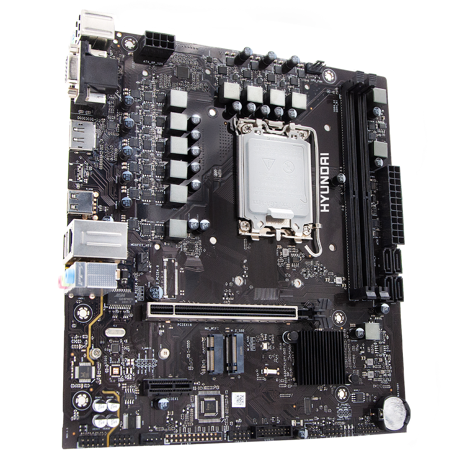 Motherboards HYUNDAI HTH610A01 MOTHERBOARD HYUNDAI H610A SERIES CON SOPORTE PARA PROCESADORES INTEL DE 12ª Y 13ª GENERACION DESDE CELERON A I7 CON CAPACIDAD DE MEMORIA DE HASTA 64 GB M - Hyundai